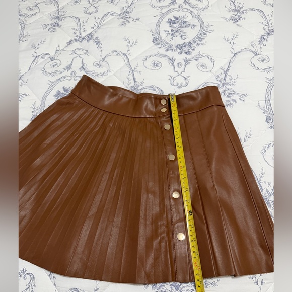 Zara Brown Mini Skirt with Button Accents - Picture 6 of 8